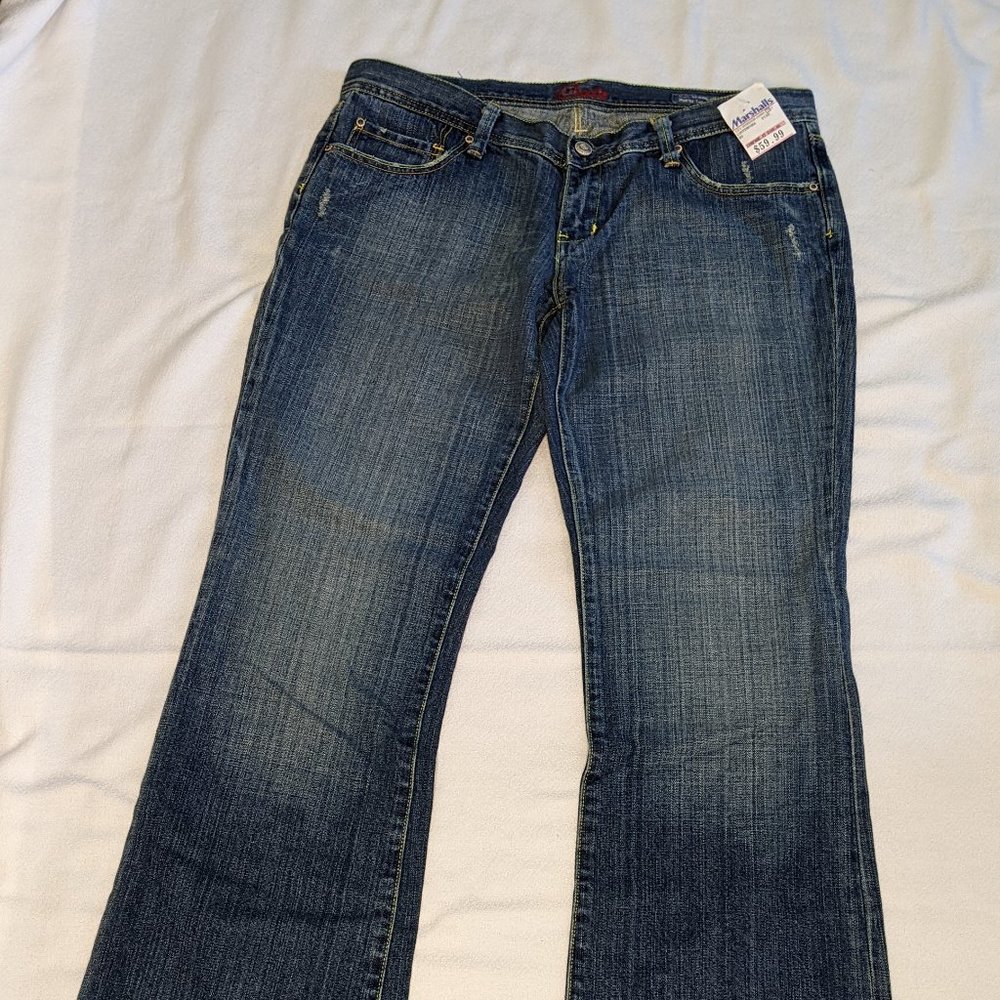 NEW  Junior  soft blue flare leg jeans